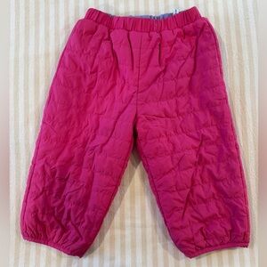 Columbia toddler double trouble puff and fleece reversible pants, 2T